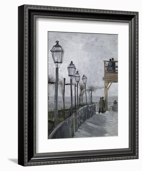 Terrace and Observation Deck at the Moulin-Vincent van Gogh-Framed Giclee Print