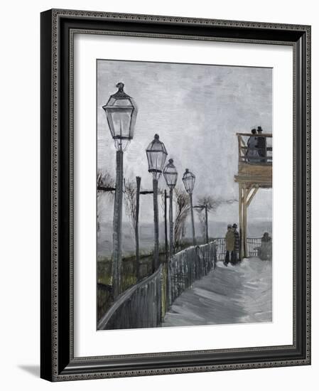 Terrace and Observation Deck at the Moulin-Vincent van Gogh-Framed Giclee Print