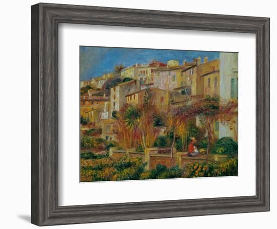 Terrace at Cagnes, 1905-Pierre-Auguste Renoir-Framed Giclee Print