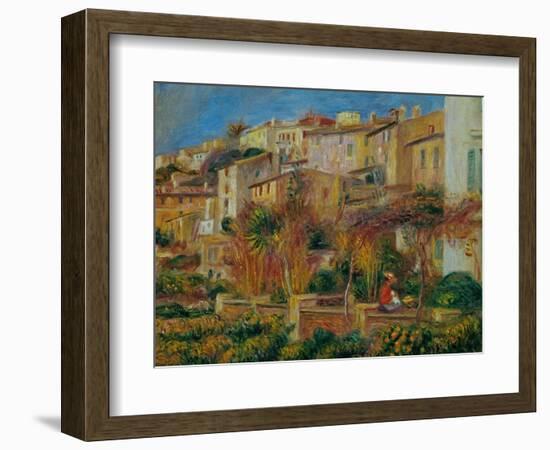 Terrace at Cagnes, 1905-Pierre-Auguste Renoir-Framed Giclee Print