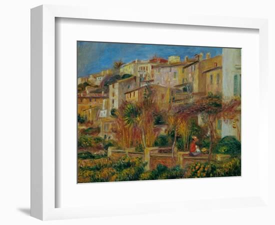 Terrace at Cagnes, 1905-Pierre-Auguste Renoir-Framed Giclee Print