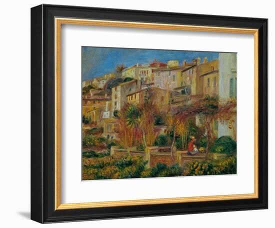 Terrace at Cagnes, 1905-Pierre-Auguste Renoir-Framed Giclee Print