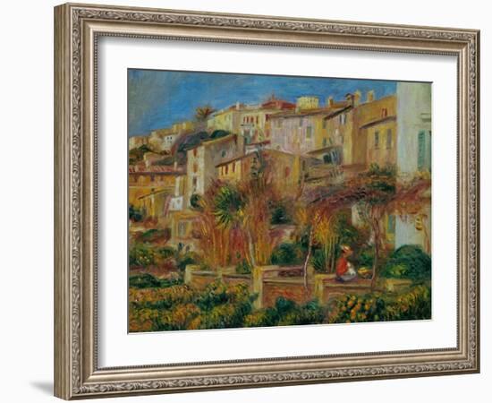 Terrace at Cagnes, 1905-Pierre-Auguste Renoir-Framed Giclee Print