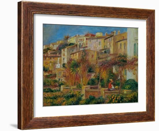 Terrace at Cagnes, 1905-Pierre-Auguste Renoir-Framed Giclee Print