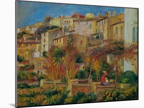 Terrace at Cagnes, 1905-Pierre-Auguste Renoir-Mounted Giclee Print