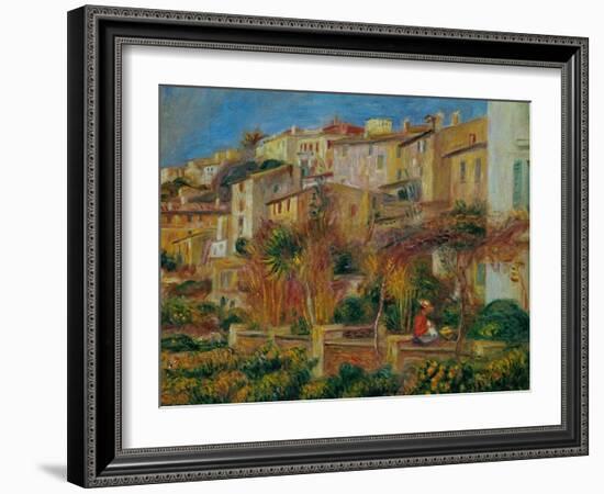 Terrace at Cagnes, 1905-Pierre-Auguste Renoir-Framed Giclee Print