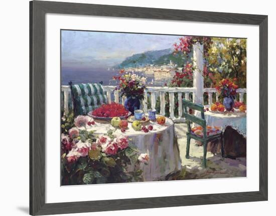 Terrace Brunch-Furtesen-Framed Art Print