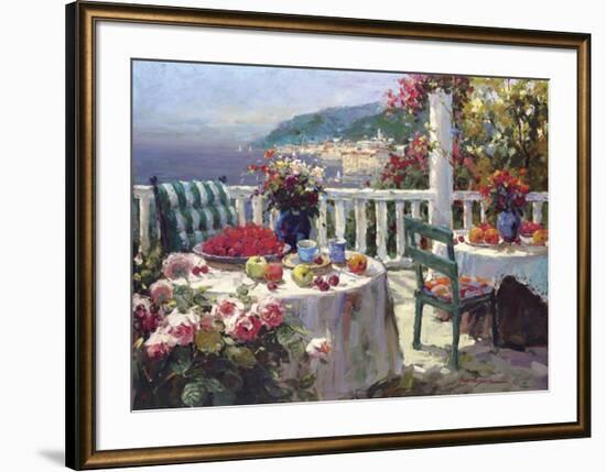 Terrace Brunch-Furtesen-Framed Art Print