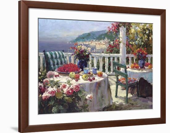 Terrace Brunch-Furtesen-Framed Art Print