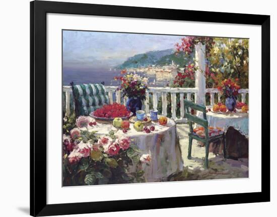 Terrace Brunch-Furtesen-Framed Art Print