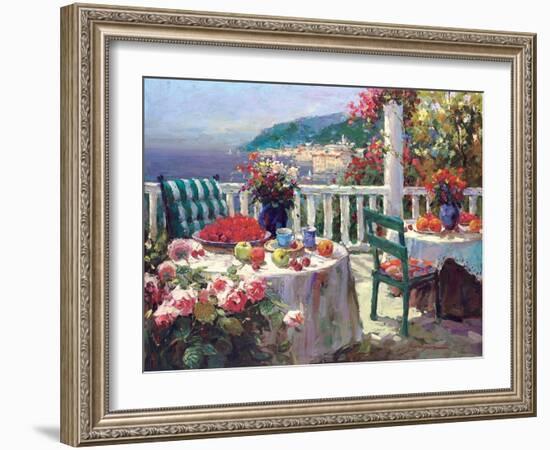 Terrace Brunch-Furtesen-Framed Art Print