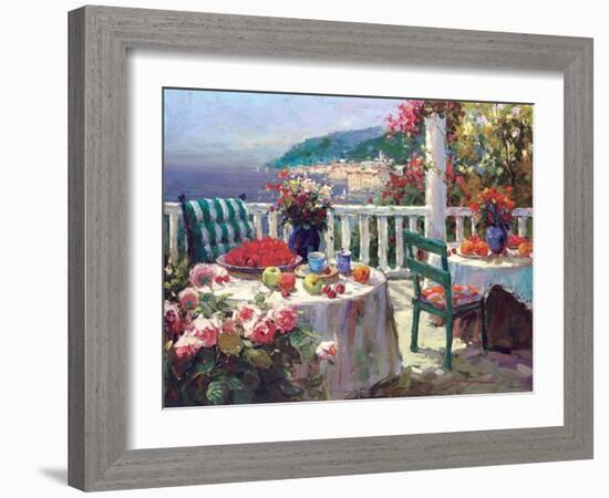 Terrace Brunch-Furtesen-Framed Art Print