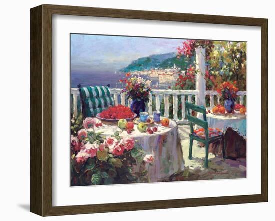 Terrace Brunch-Furtesen-Framed Art Print