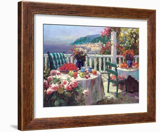 Terrace Brunch-Furtesen-Framed Art Print