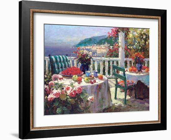 Terrace Brunch-Furtesen-Framed Art Print