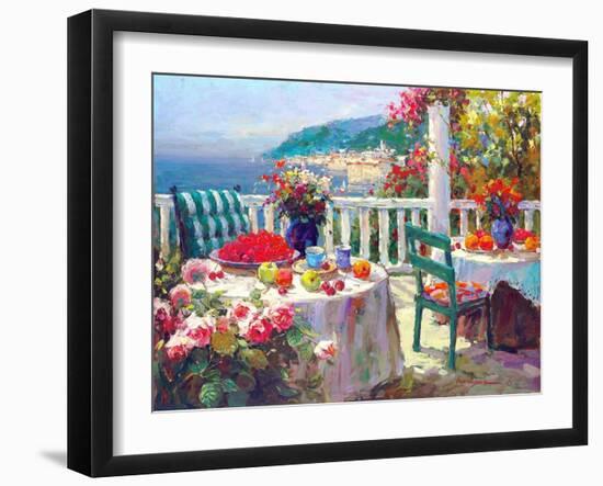 Terrace Brunch-Furtesen-Framed Art Print