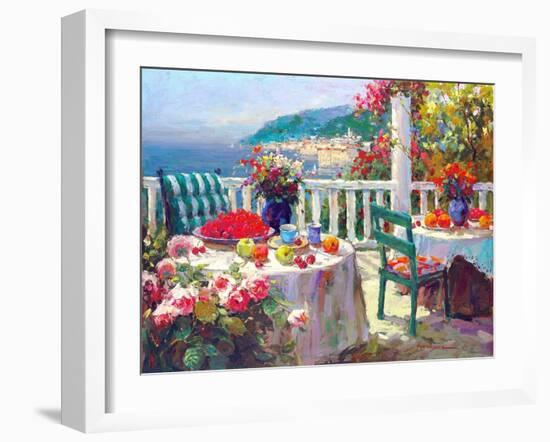 Terrace Brunch-Furtesen-Framed Art Print