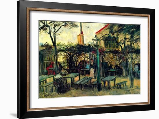 Terrace of a Cafe-Vincent van Gogh-Framed Art Print