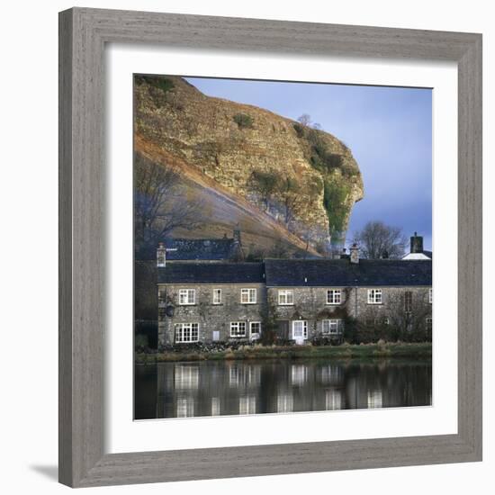 Terrace of Cottages, Wharfdale Kilnsey, North Yorkshire, England-Joe Cornish-Framed Photographic Print