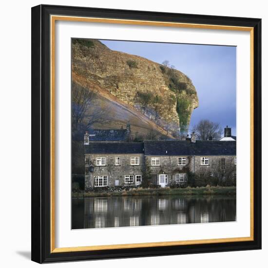 Terrace of Cottages, Wharfdale Kilnsey, North Yorkshire, England-Joe Cornish-Framed Photographic Print