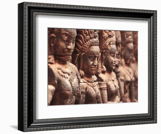 Terrace of the Leper King, Angkor, Cambodia-Ivan Vdovin-Framed Photographic Print