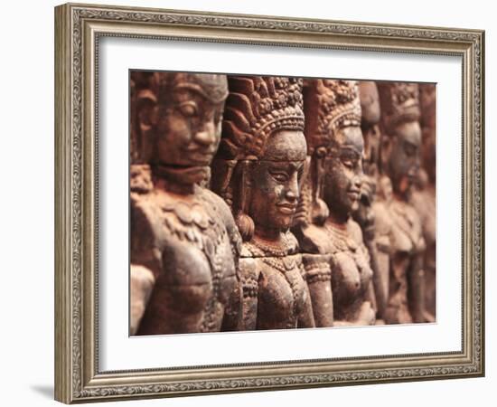 Terrace of the Leper King, Angkor, Cambodia-Ivan Vdovin-Framed Photographic Print