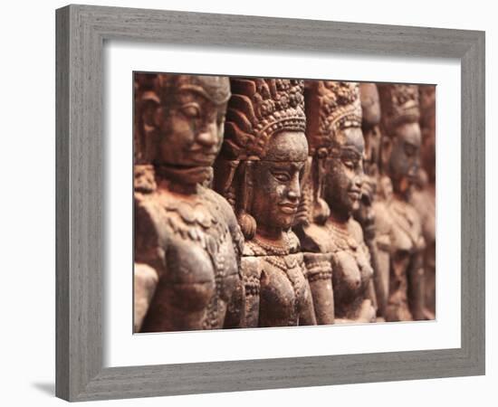 Terrace of the Leper King, Angkor, Cambodia-Ivan Vdovin-Framed Photographic Print