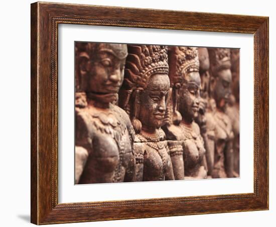 Terrace of the Leper King, Angkor, Cambodia-Ivan Vdovin-Framed Photographic Print