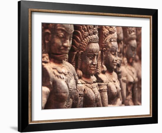 Terrace of the Leper King, Angkor, Cambodia-Ivan Vdovin-Framed Photographic Print