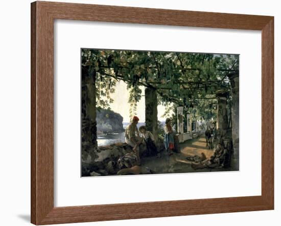 Terrace of the Seashore, 1828-Silvester Shchedrin-Framed Art Print