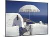 Terrace Overlooking Aegean Sea, Anafi, Cyclades Islands, Greece-Michele Molinari-Mounted Photographic Print