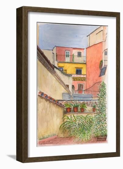 Terrace, Rome, Italy, 2012-Anthony Butera-Framed Giclee Print