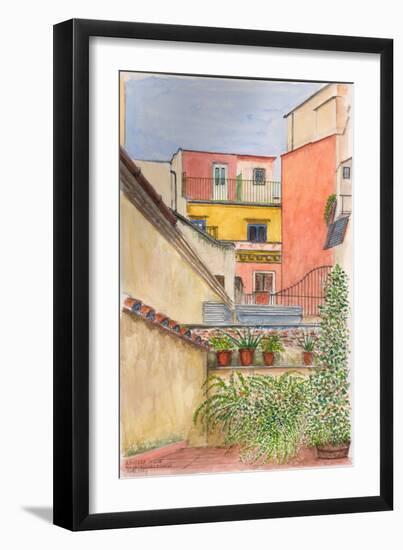 Terrace, Rome, Italy, 2012-Anthony Butera-Framed Giclee Print