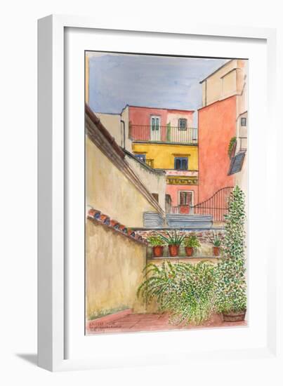 Terrace, Rome, Italy, 2012-Anthony Butera-Framed Giclee Print