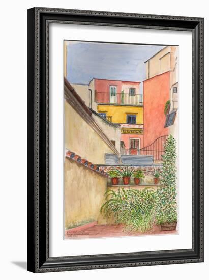 Terrace, Rome, Italy, 2012-Anthony Butera-Framed Giclee Print