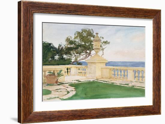 Terrace, Vizcaya, 1917-John Singer Sargent-Framed Giclee Print