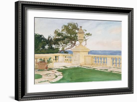 Terrace, Vizcaya, 1917-John Singer Sargent-Framed Giclee Print