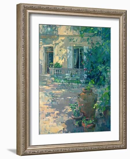 Terrace with Urns-Susan Ryder-Framed Giclee Print