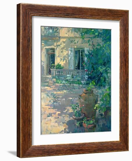 Terrace with Urns-Susan Ryder-Framed Giclee Print