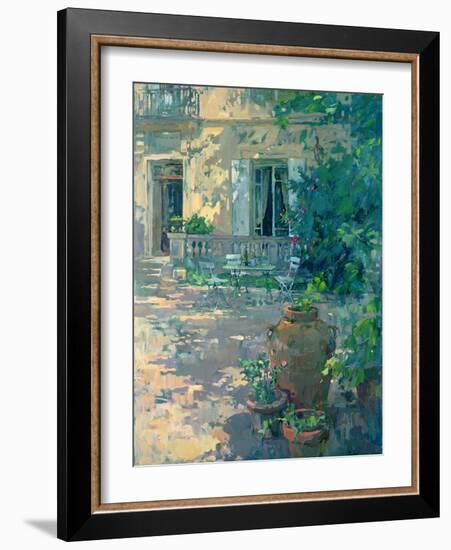 Terrace with Urns-Susan Ryder-Framed Giclee Print