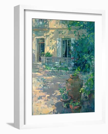 Terrace with Urns-Susan Ryder-Framed Giclee Print