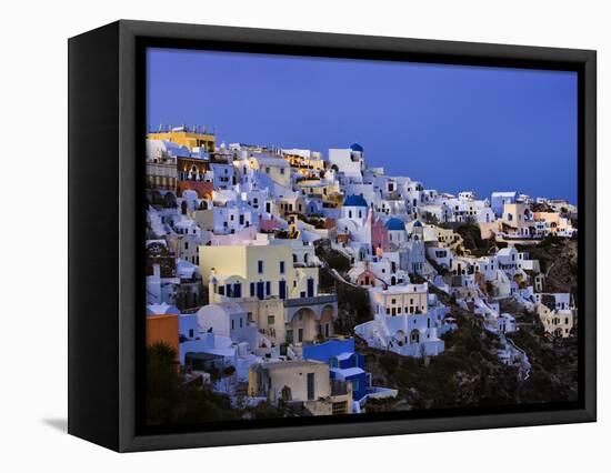 Terraced Houses in Oia-Danny Lehman-Framed Premier Image Canvas