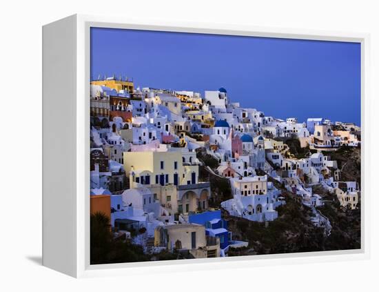 Terraced Houses in Oia-Danny Lehman-Framed Premier Image Canvas