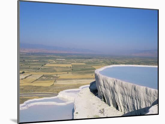 Terraces, Pamukkale, Unesco World Heritage Site, Egee Region, Anatolia, Turkey, Asia Minor, Asia-Bruno Morandi-Mounted Photographic Print
