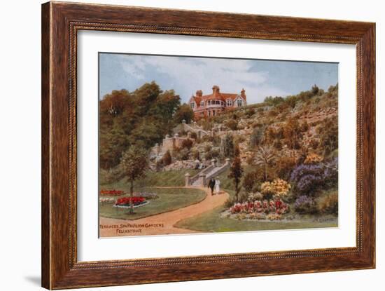 Terraces, Spa Pavilion Gardens, Felixstowe-Alfred Robert Quinton-Framed Giclee Print