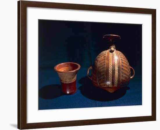 Terracotta Aryballos, Inca Civilization, Peru-null-Framed Giclee Print