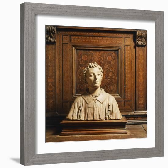 Terracotta Bust-Donatello-Framed Giclee Print