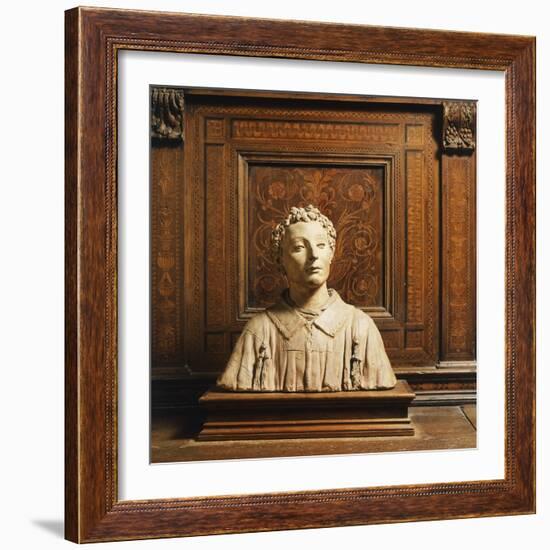 Terracotta Bust-Donatello-Framed Giclee Print