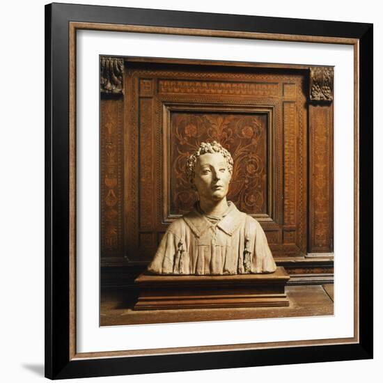 Terracotta Bust-Donatello-Framed Giclee Print