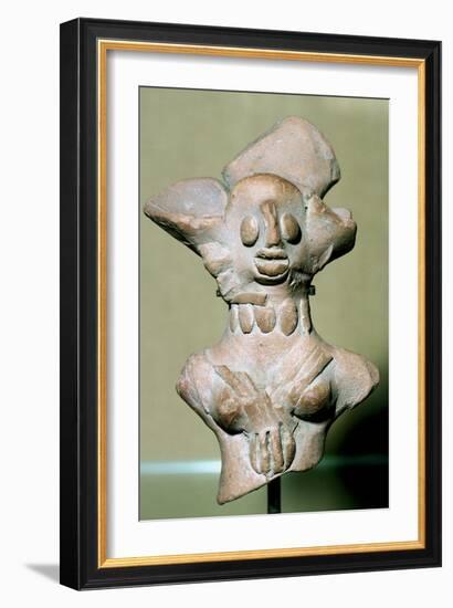 Terracotta female figure, Indus Valley, Mohenjo-Daro, 2500-2000 BC. Artist: Unknown-Unknown-Framed Giclee Print